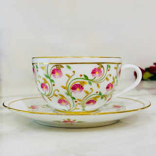 Tasse à thé ronde Madame de Pompadour Rose