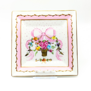 Plateau carré - Marie Antoinette Rose