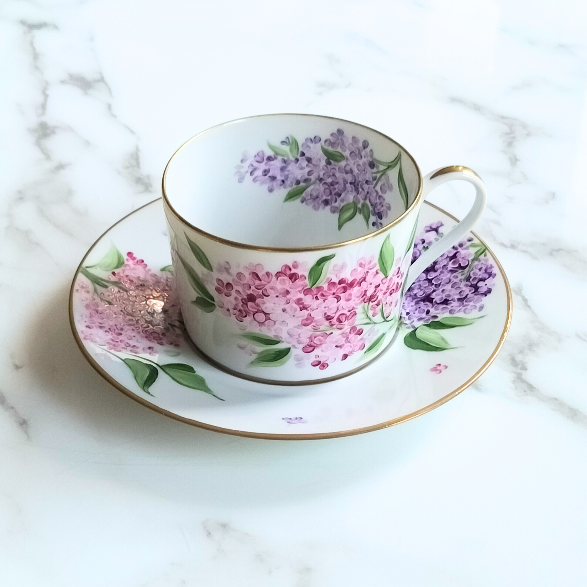 Symphonies of Lilacs - Pink - Straight Teacup
