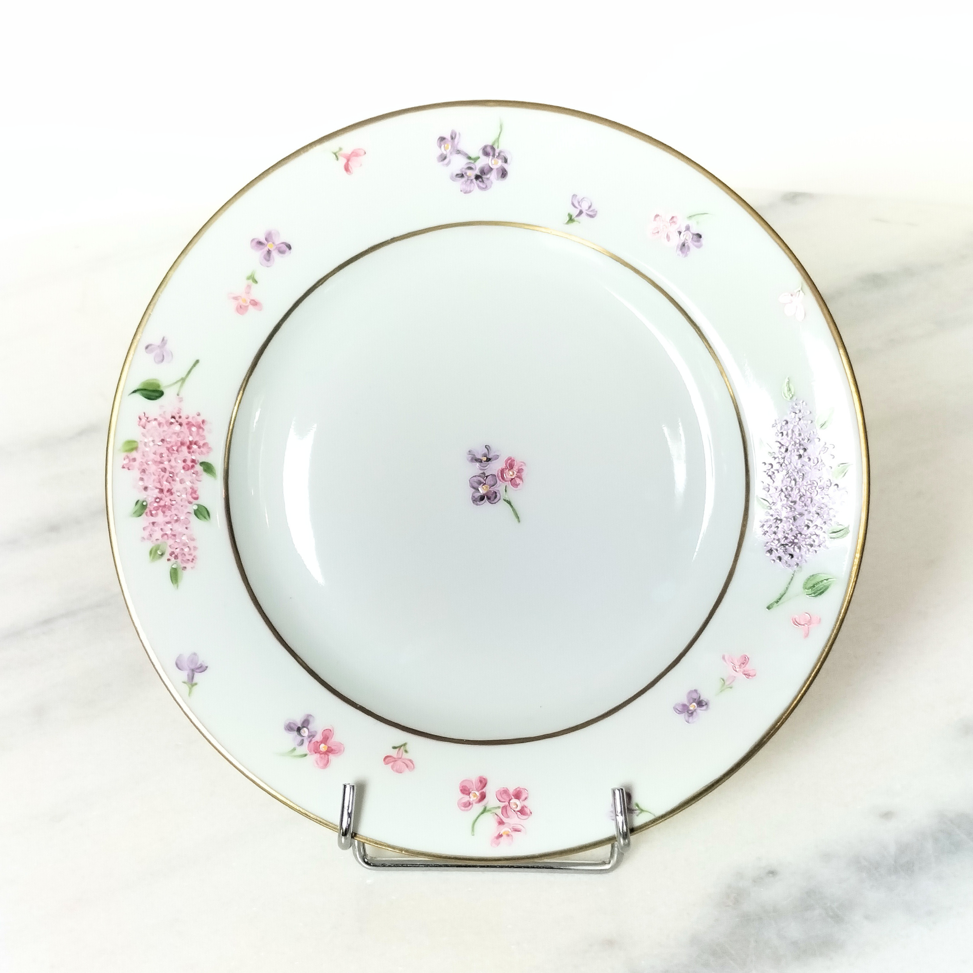 Symphonie des Lilas - Assiette à dessert