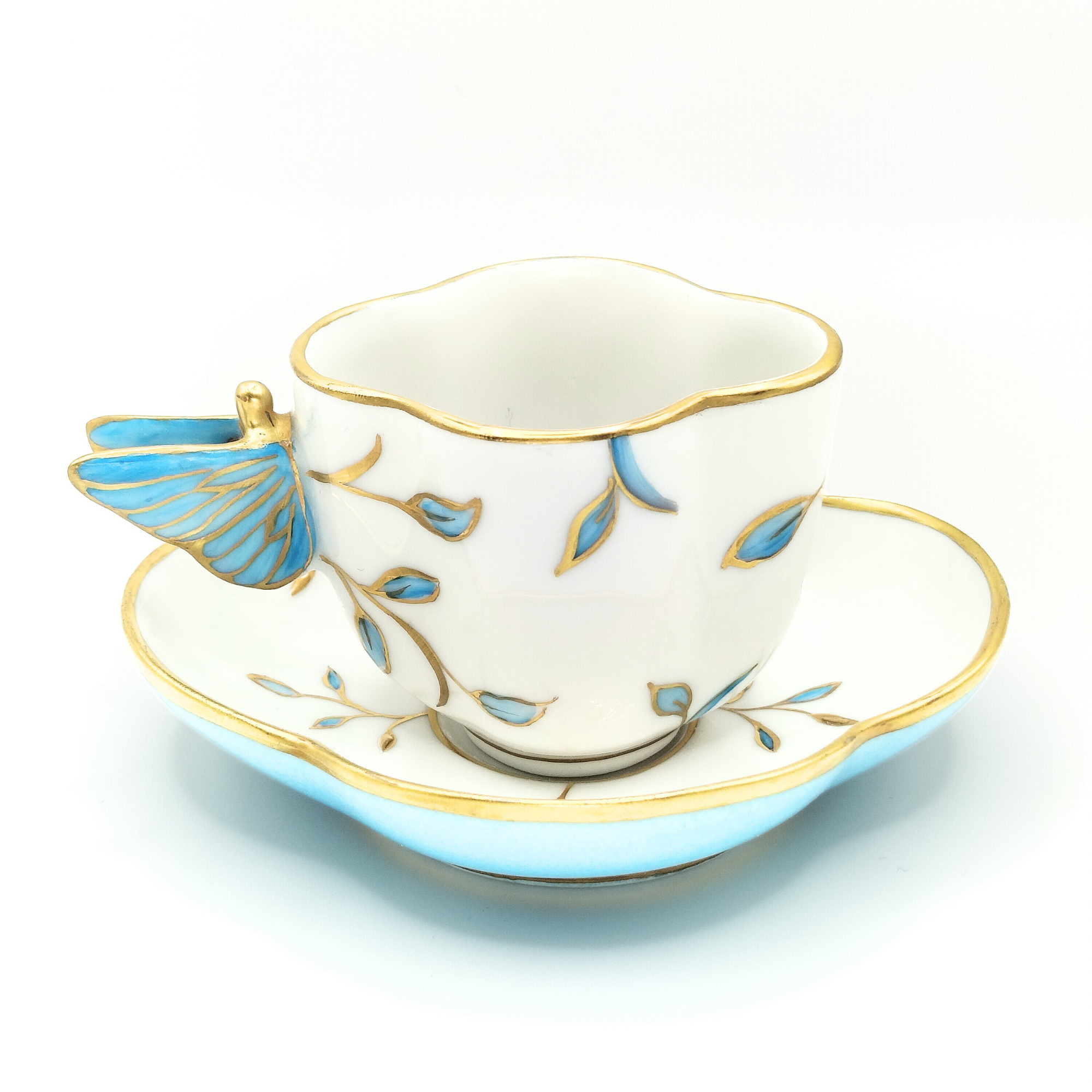 Tasse à café papillon Papillon Infini Bleu