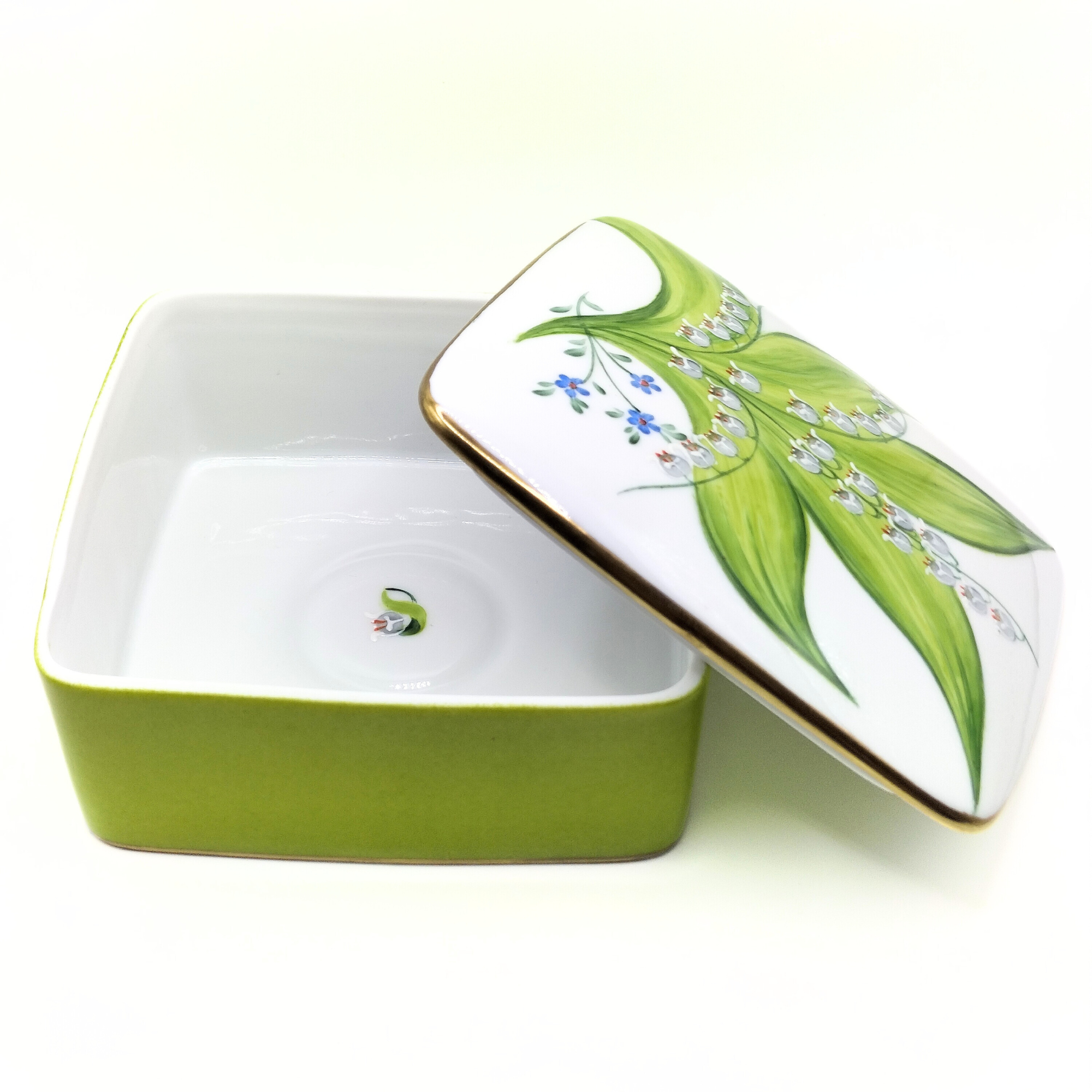 Boîte carré 11 cm - Muguet du Bonheur