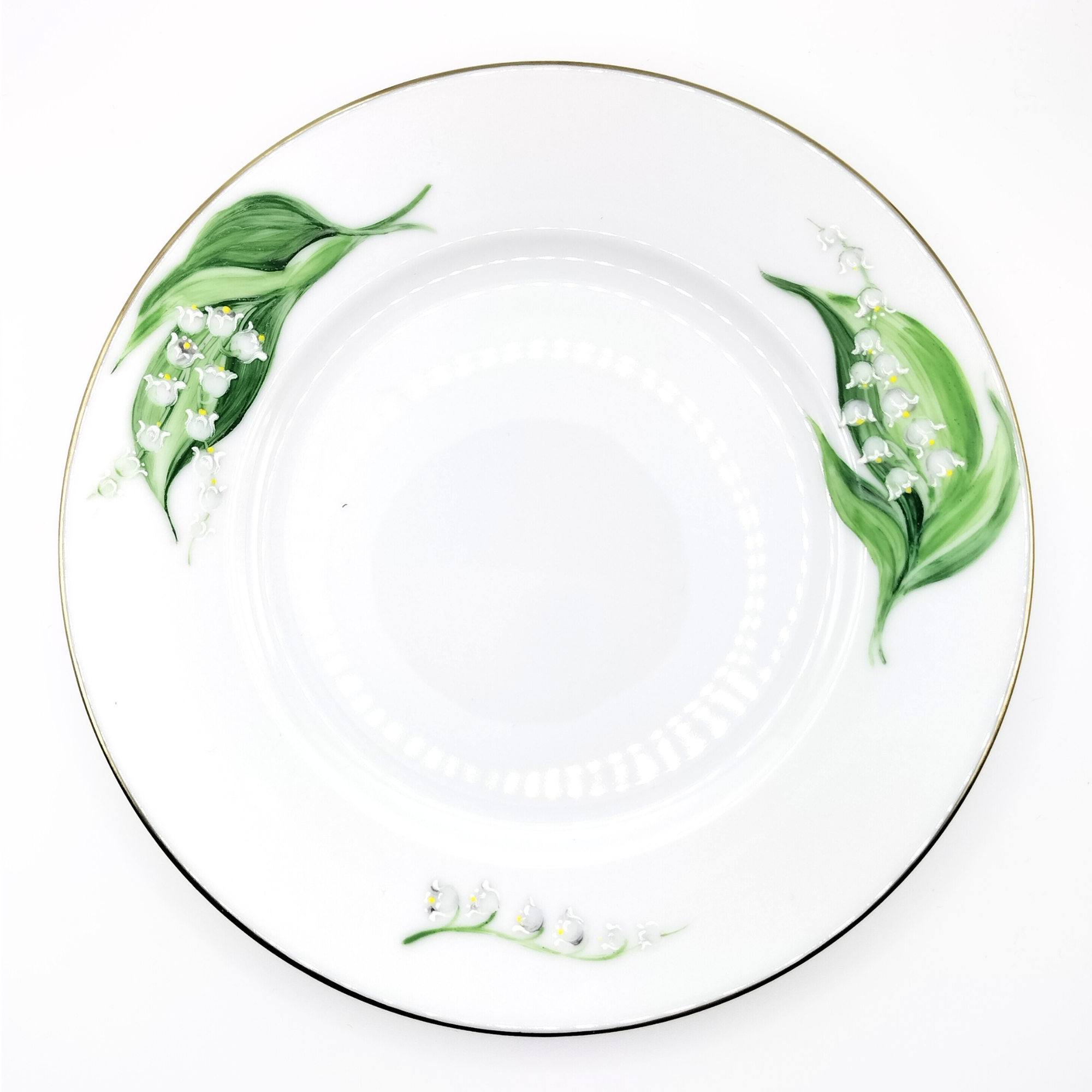 Assiette à gateau - Muguet Serein