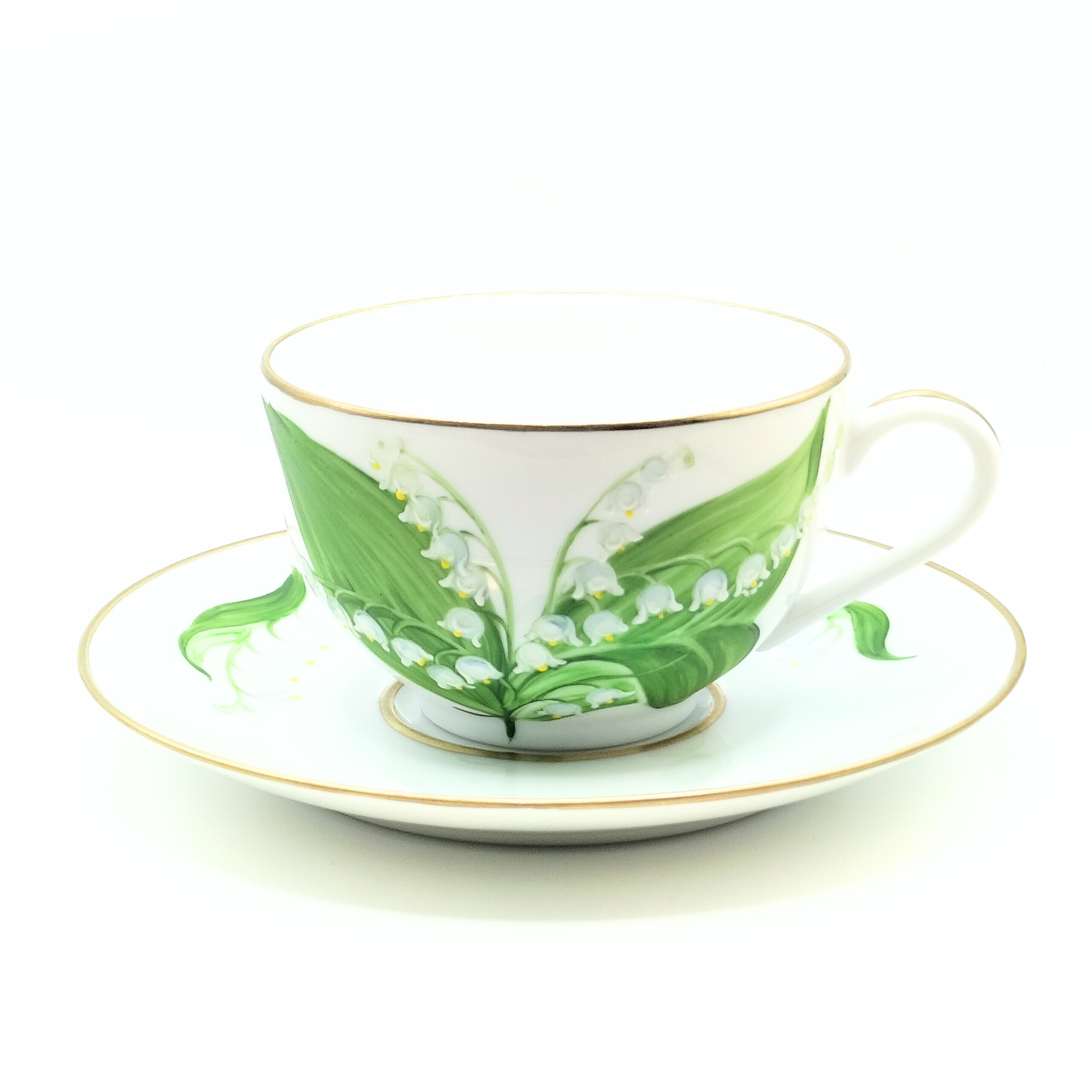 Tasse à thé ronde - Muguet Serein