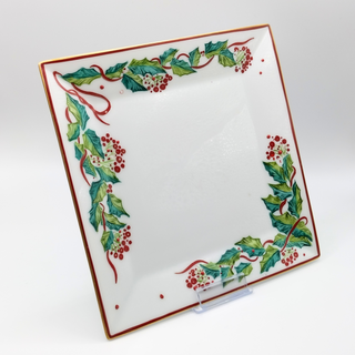 Christmas Holly - Square Tray