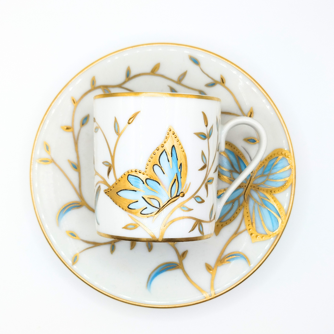 Tasse à café droite Papillon Infini