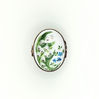Boîte Ovale Basse - Muguet du Bonheur