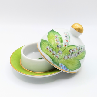 Butter dish - Lily of the valley