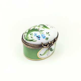Boîte Ovale Basse - Muguet du Bonheur