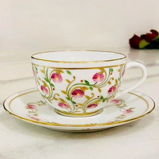 Tasse à thé ronde Madame de Pompadour Rose