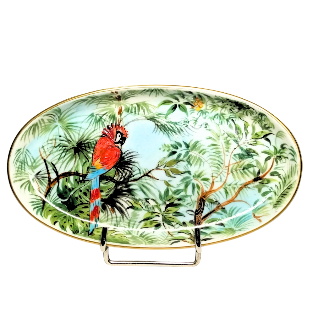 Parakeet Oval Bowl