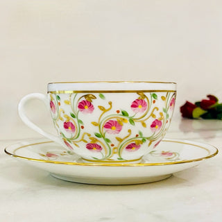 Tasse à thé ronde Madame de Pompadour Rose