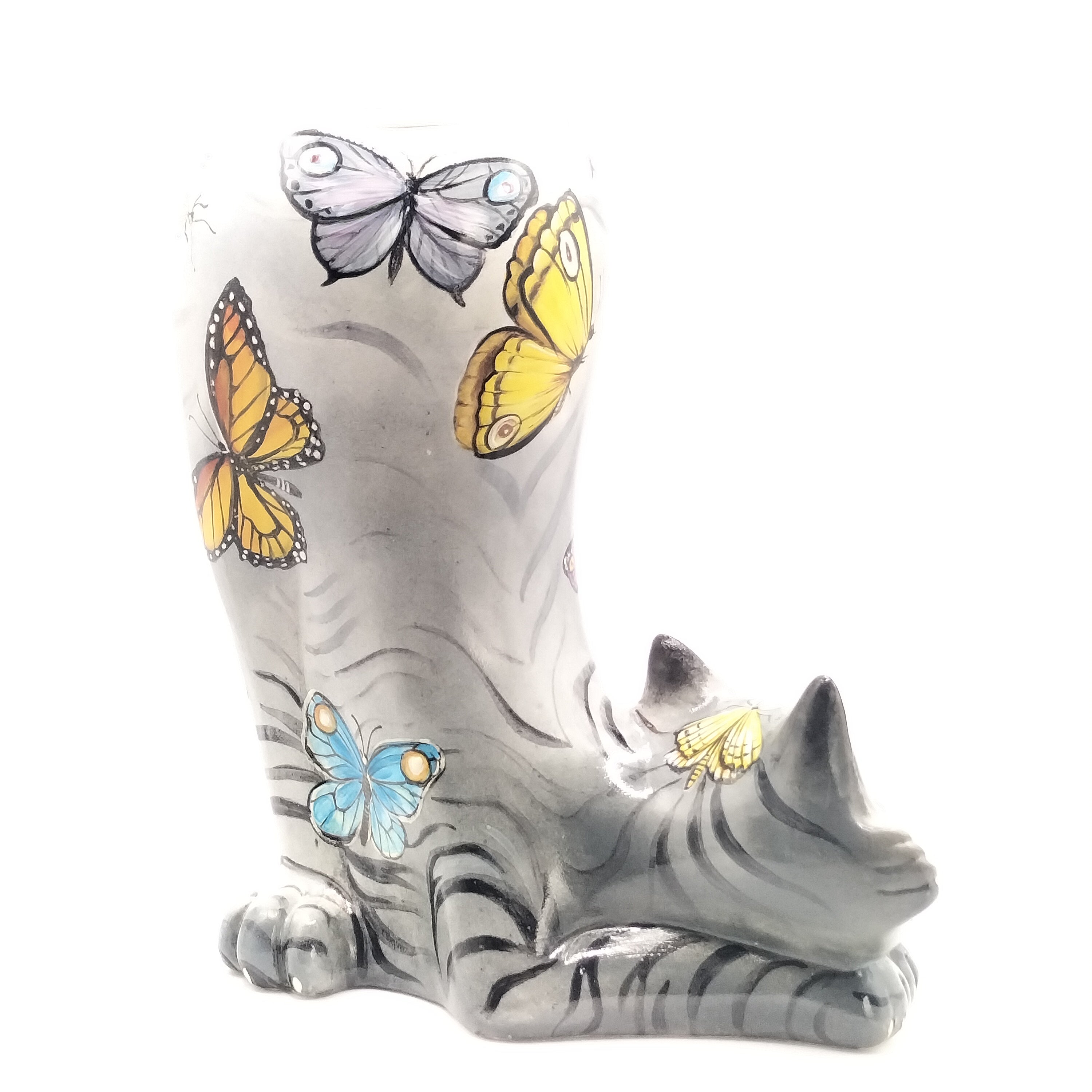Vase Chat Papillon