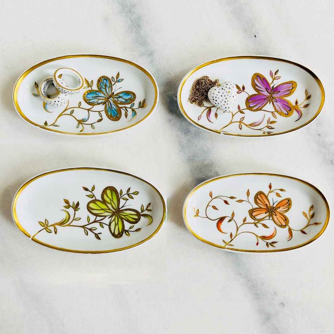 Oval Dish Butterfly Infinity