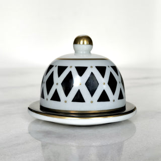 Losanges Noirs Butter Dish
