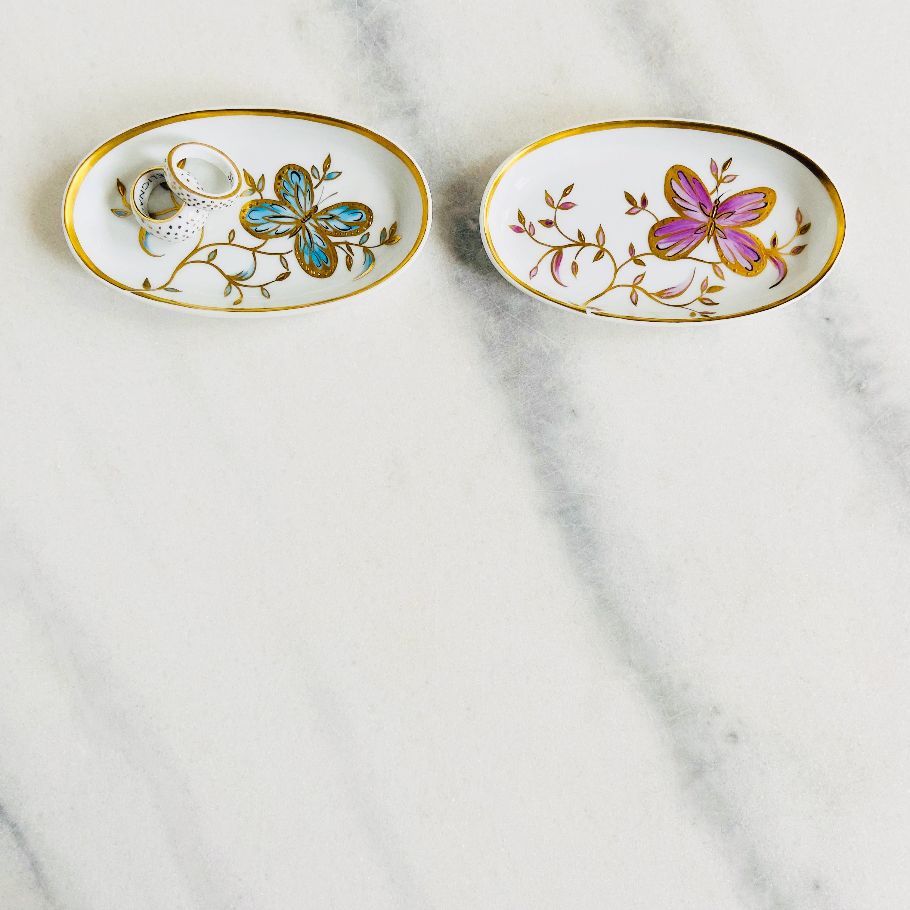 Oval Dish Butterfly Infinity