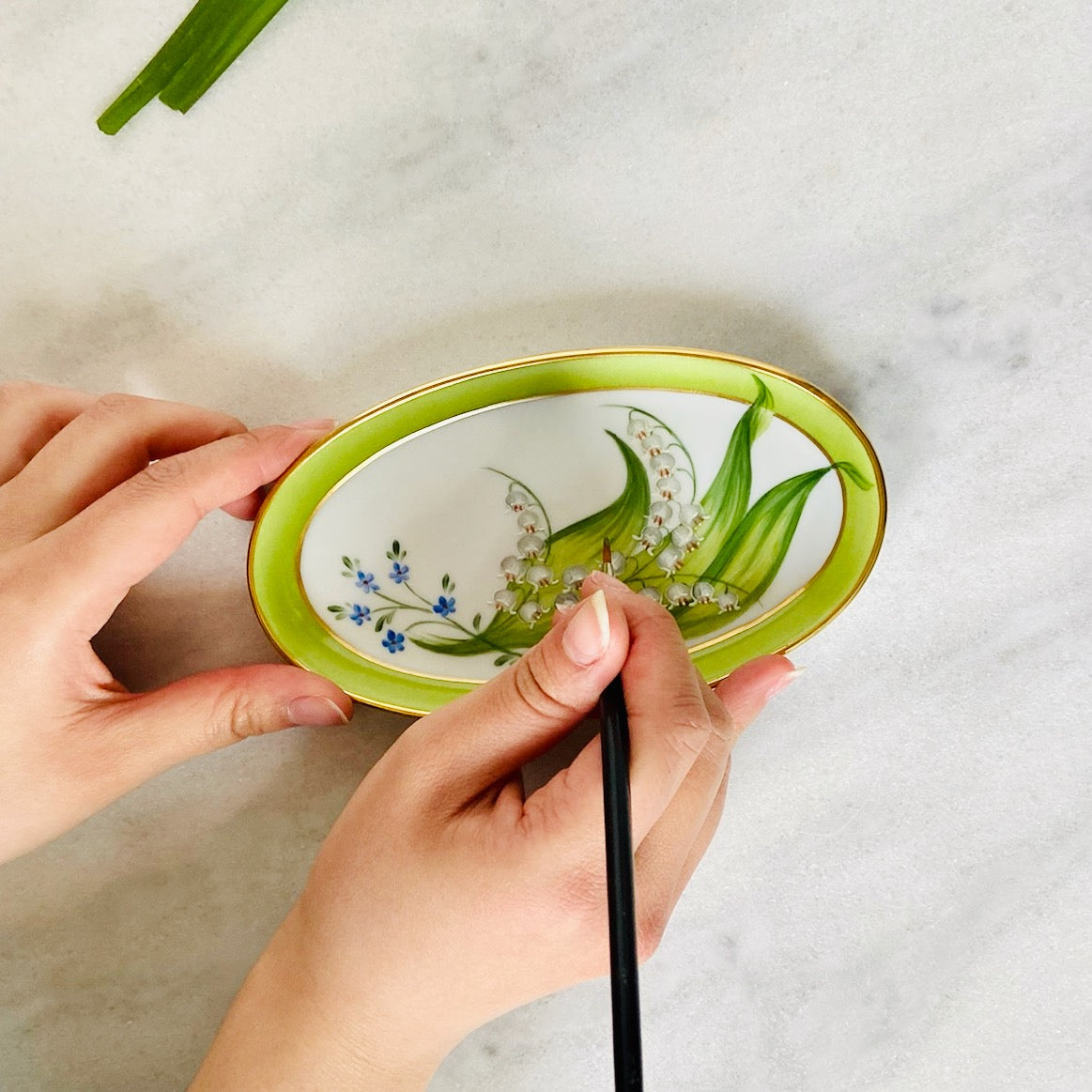 Coupelle Ovale Muguet du Bonheur