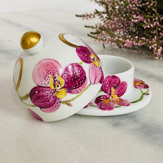 Butter dish Orchid