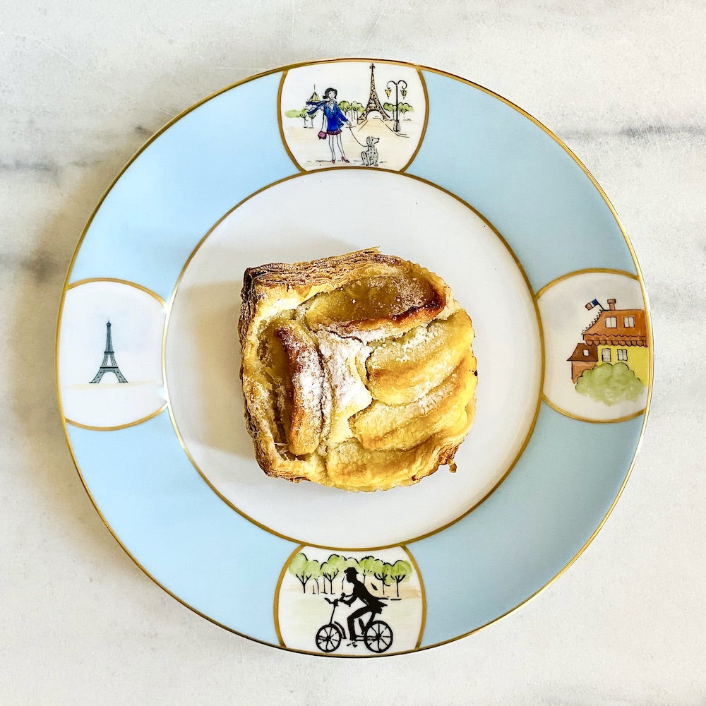 La Parisienne Bleue Dessert Plate