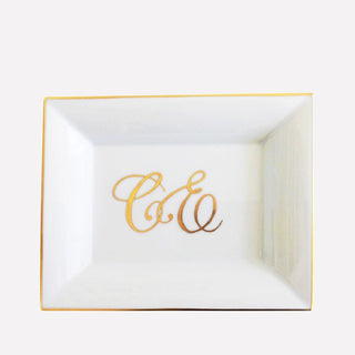 Gold Initials Pocket Tray