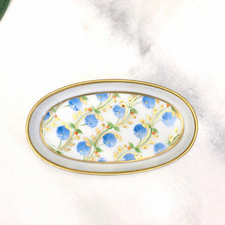 Blue Madame De Pompadour Oval Cup