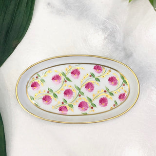 Coupelle Ovale Madame de Pompadour Rose