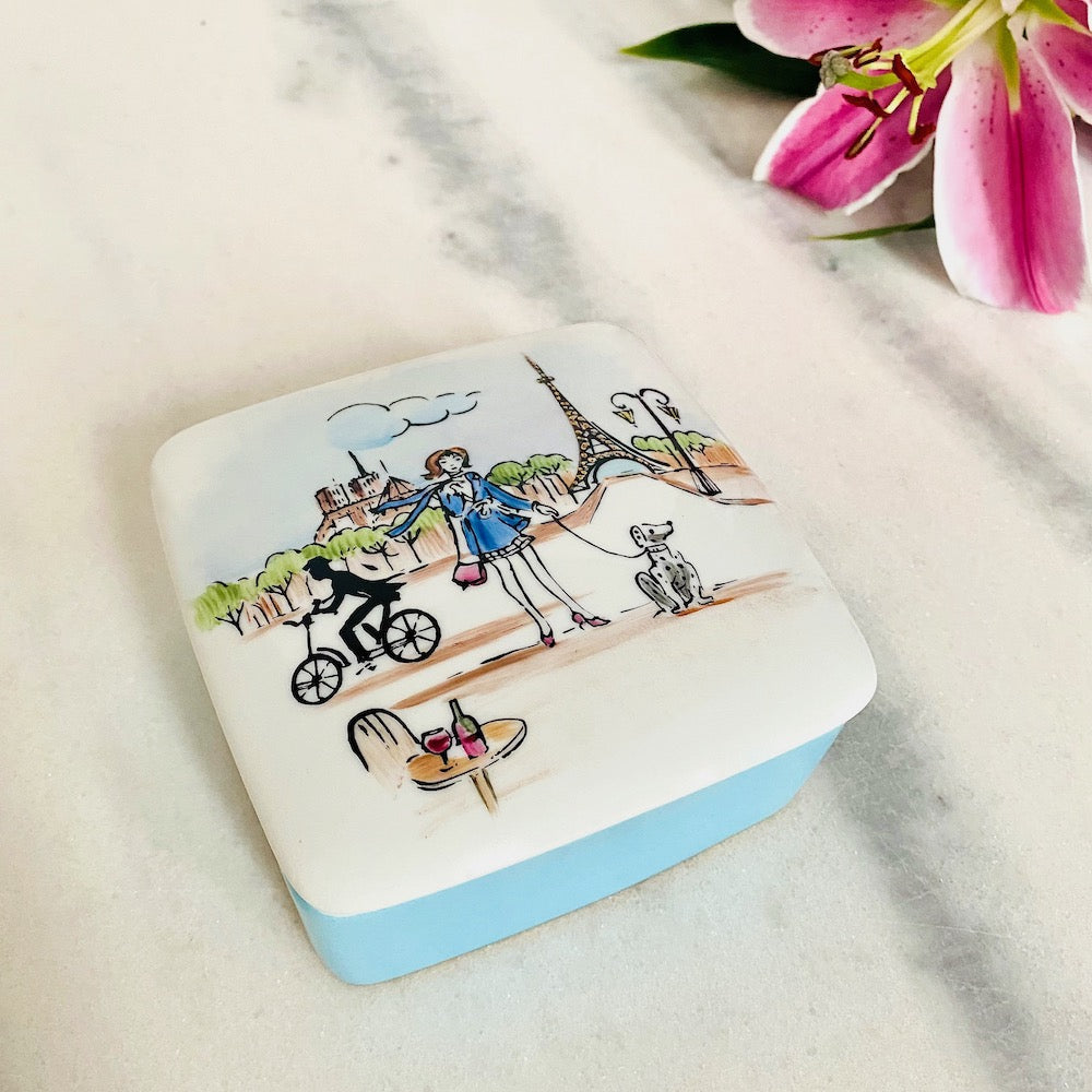 Boîte Carrée La Parisienne Bleue