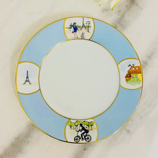 La Parisienne Bleue Dessert Plate
