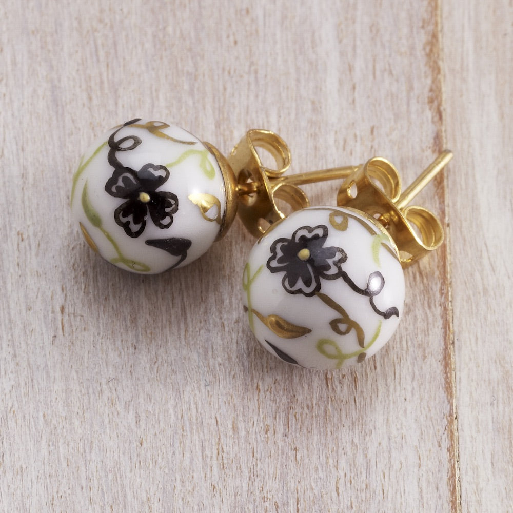 Perles Noires Earrings
