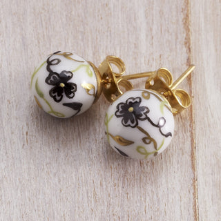 Perles Noires Earrings