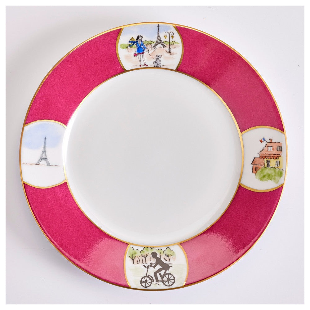 La Parisienne Rose Dessert Plate
