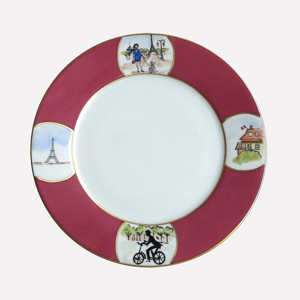 La Parisienne Rose Dessert Plate