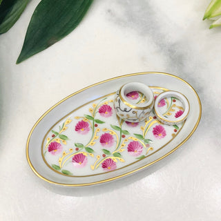 Coupelle Ovale Madame de Pompadour Rose