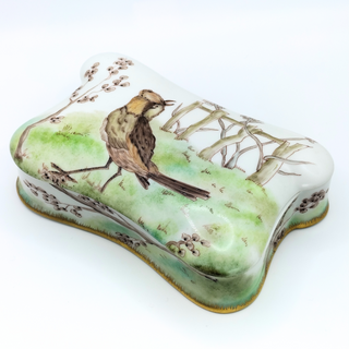 Brown Woodland Birds Bread Candy Box