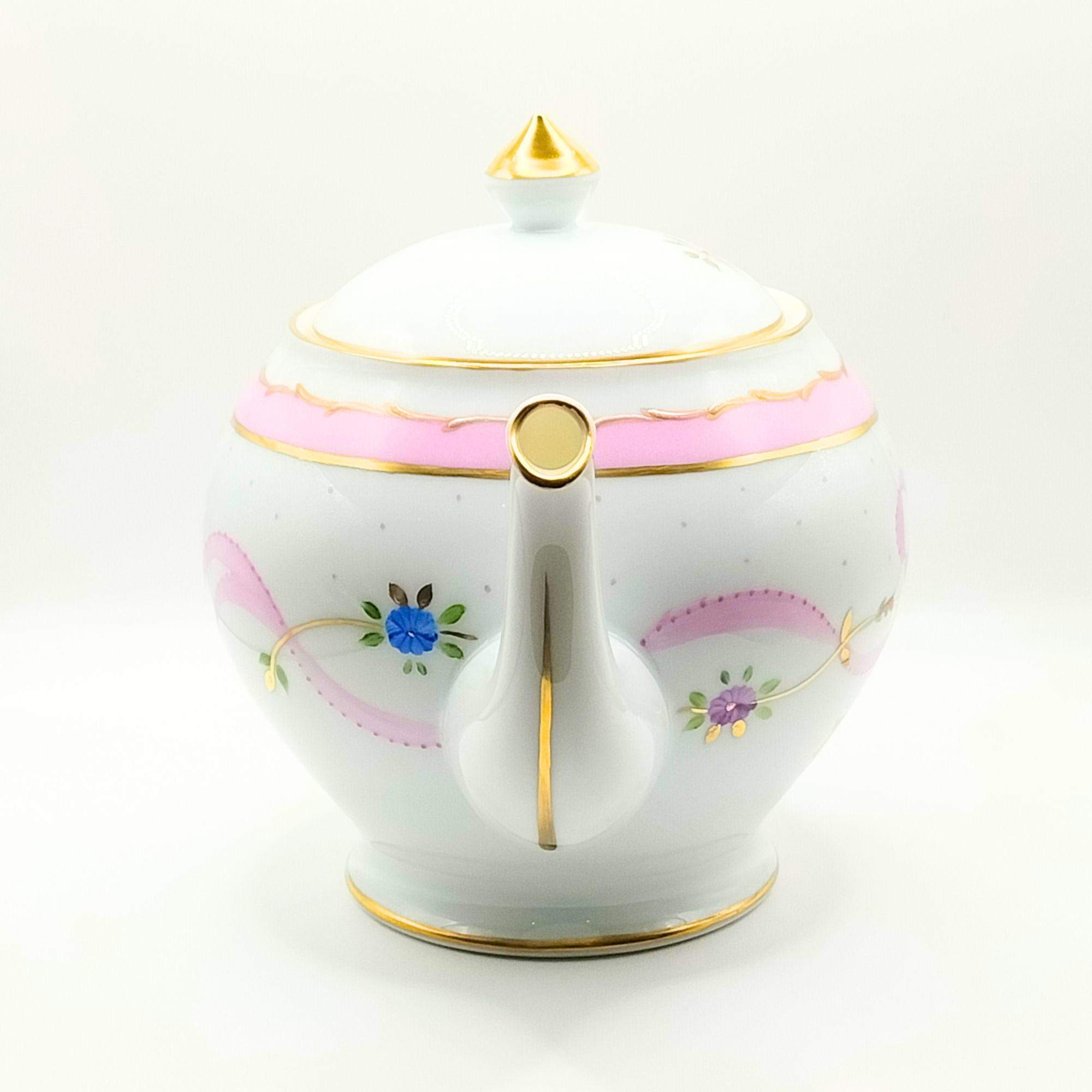 Théière ronde - Marie Antoinette Rose