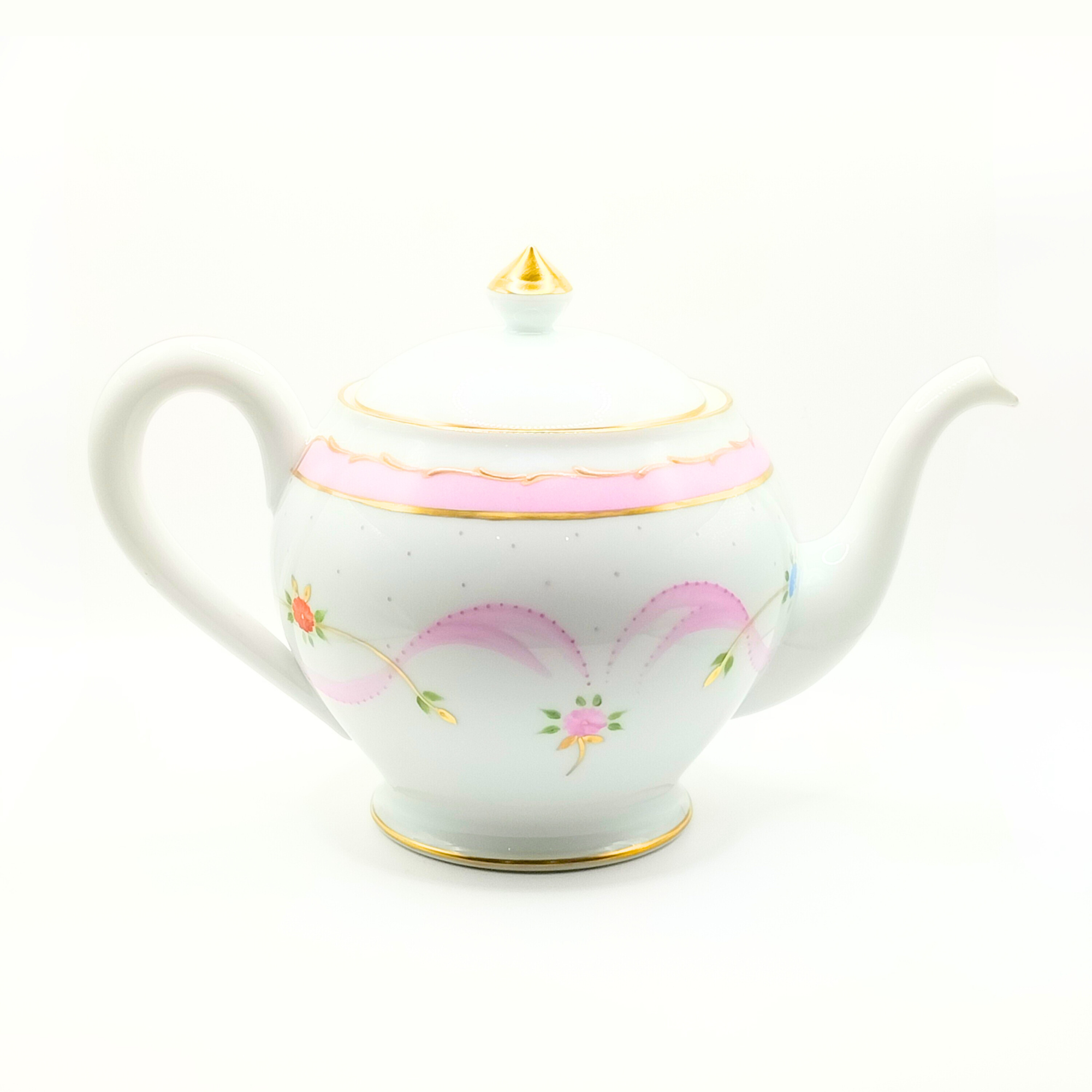 Théière ronde - Marie Antoinette Rose