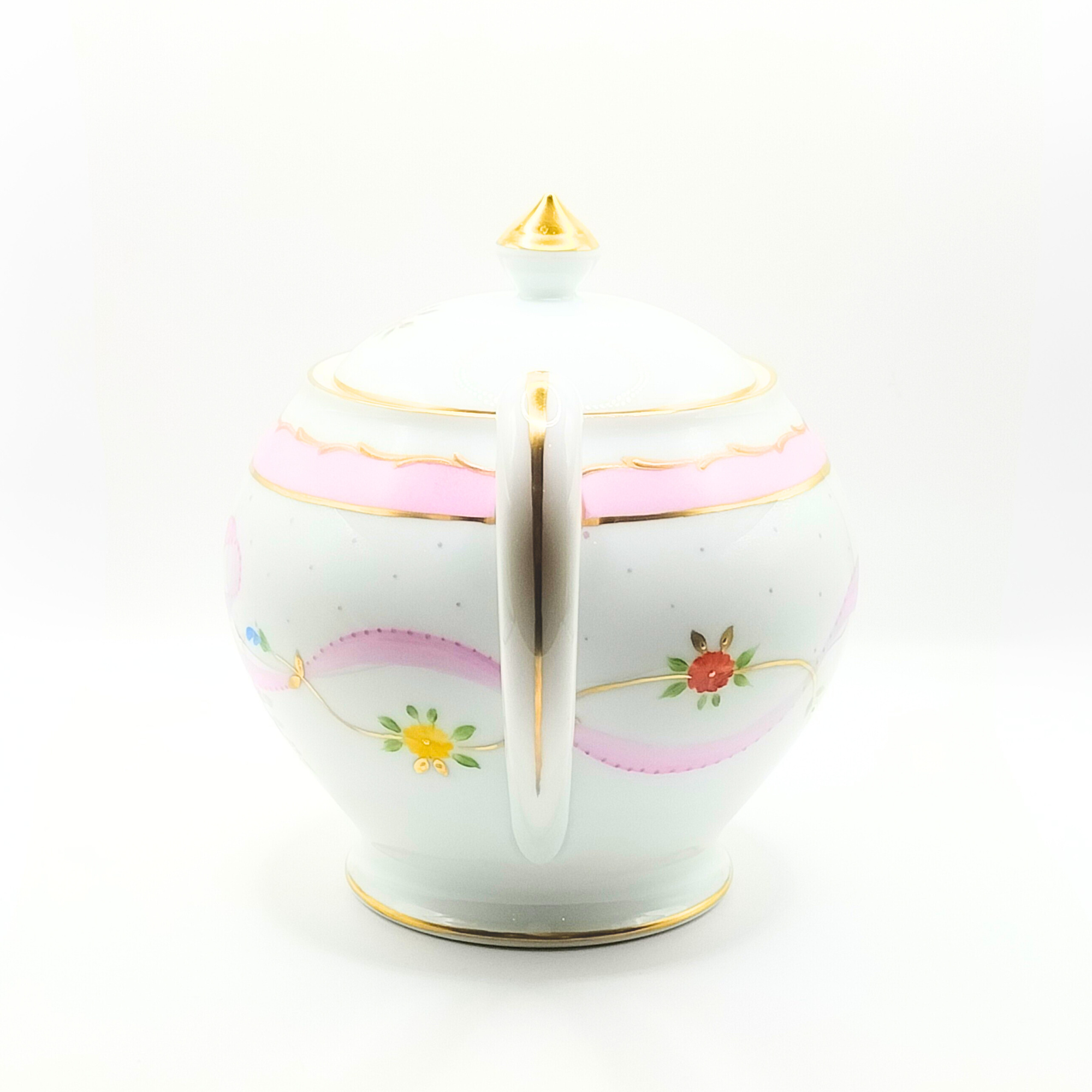 Théière ronde - Marie Antoinette Rose