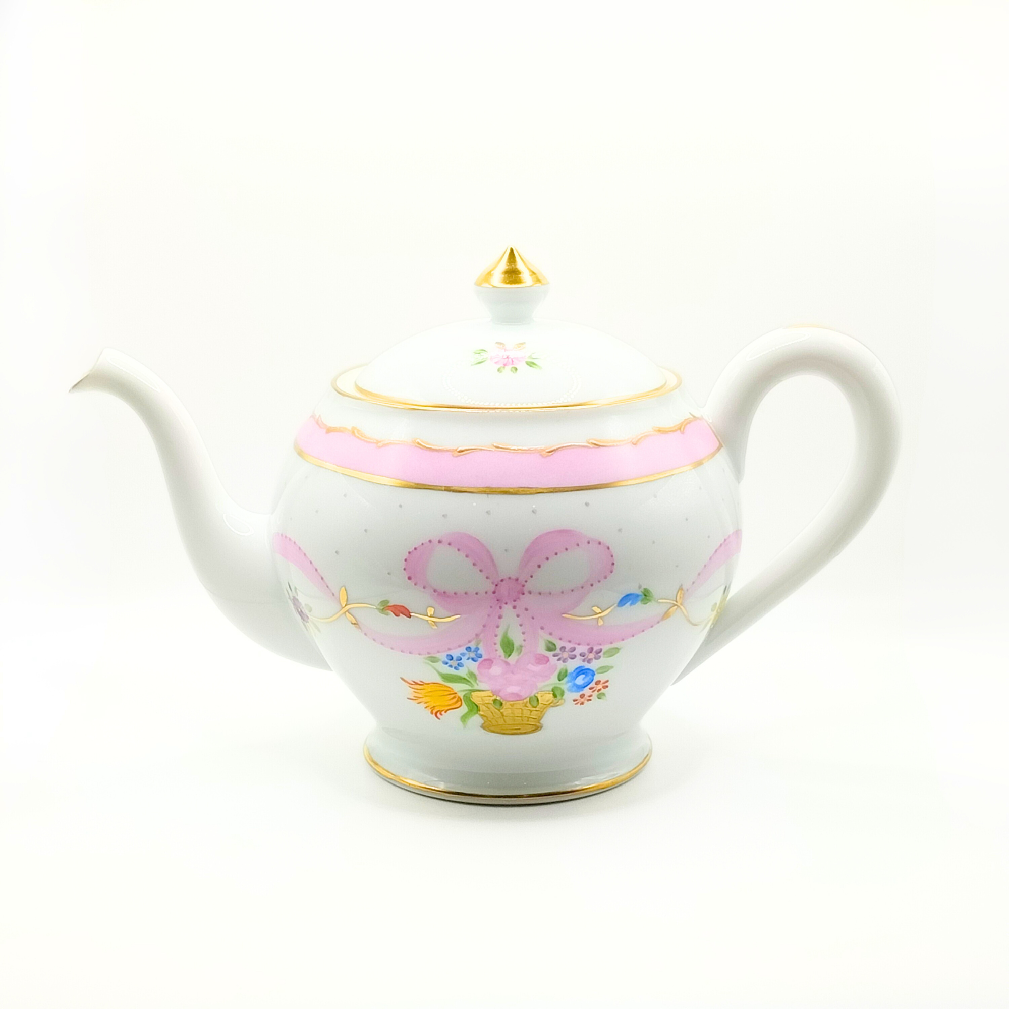 Théière ronde - Marie Antoinette Rose