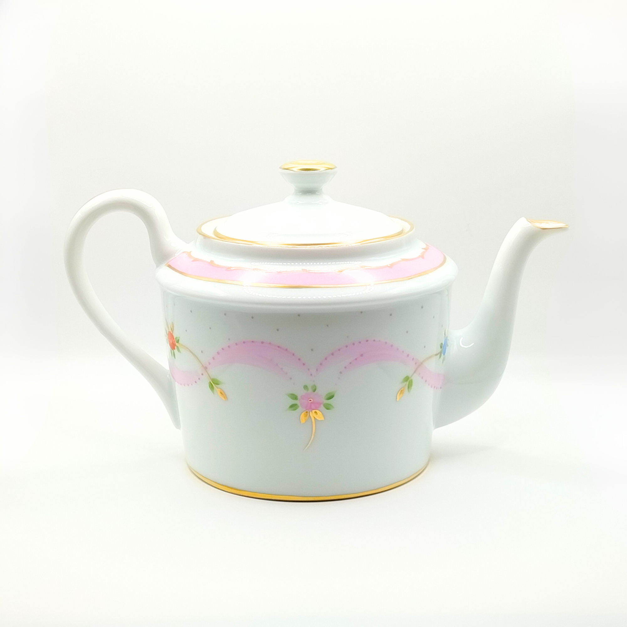 Théière droite - Marie Antoinette Rose