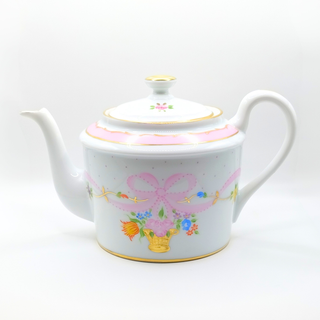 Théière droite - Marie Antoinette Rose