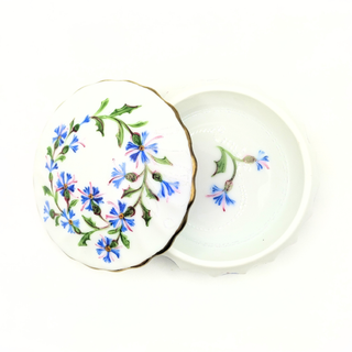 Boîte Ronde Vague 7 cm - Bleuet
