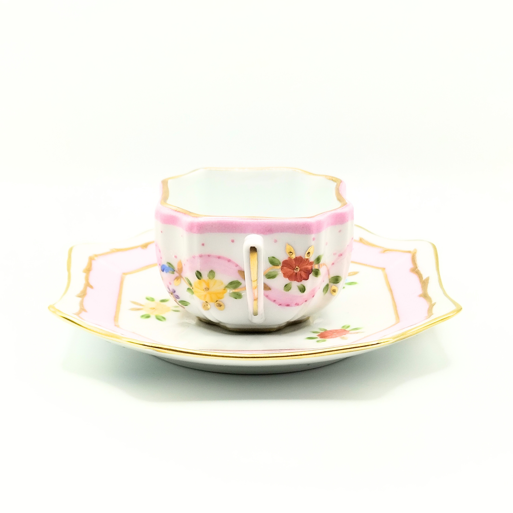 Tasse moka carré - Marie Antoinette Rose