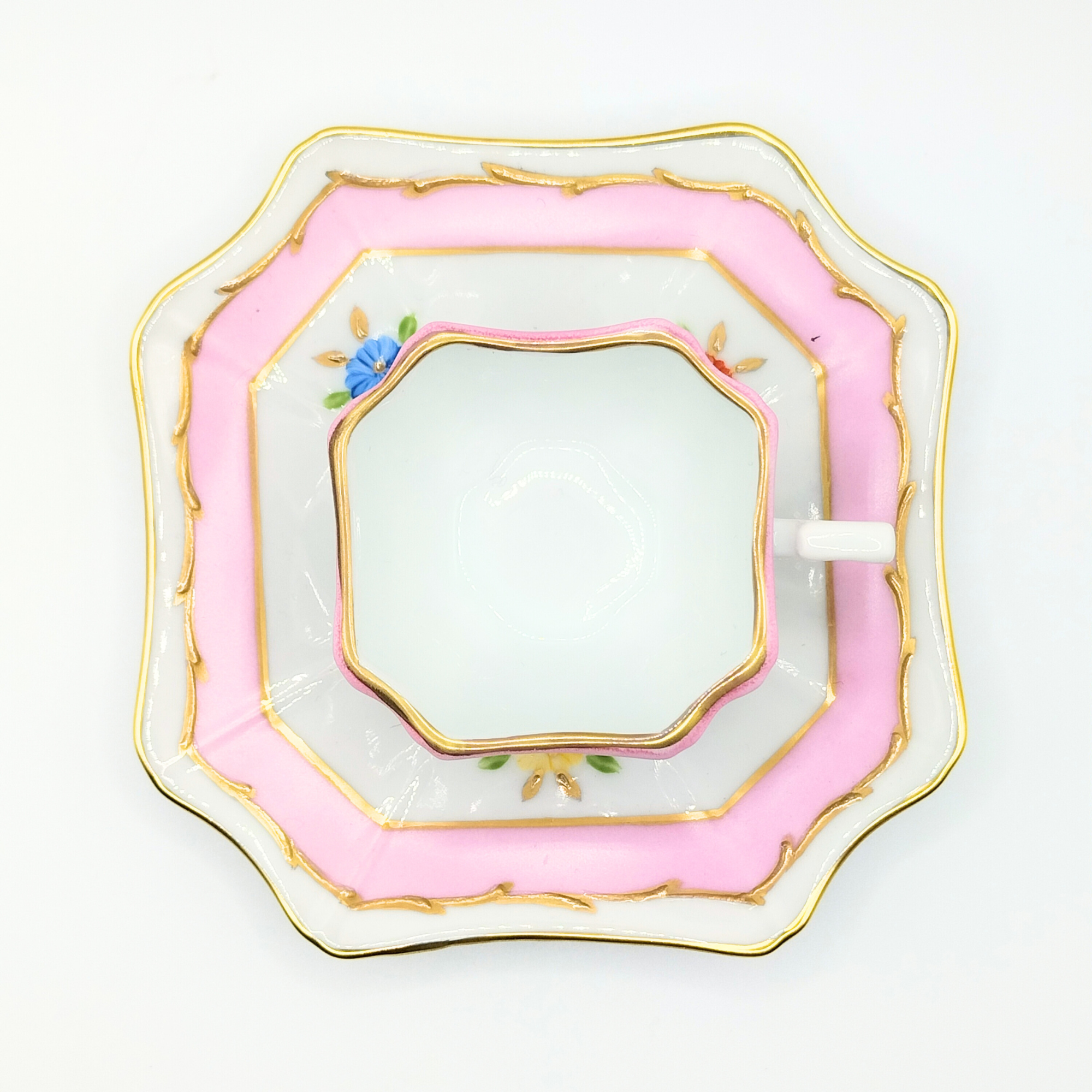 Tasse moka carré - Marie Antoinette Rose