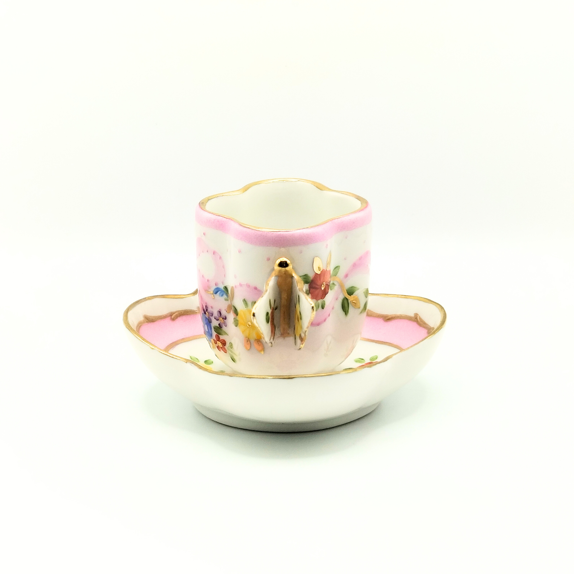 Tasse à café papillon - Marie Antoinette Rose