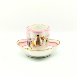 Tasse à café papillon - Marie Antoinette Rose