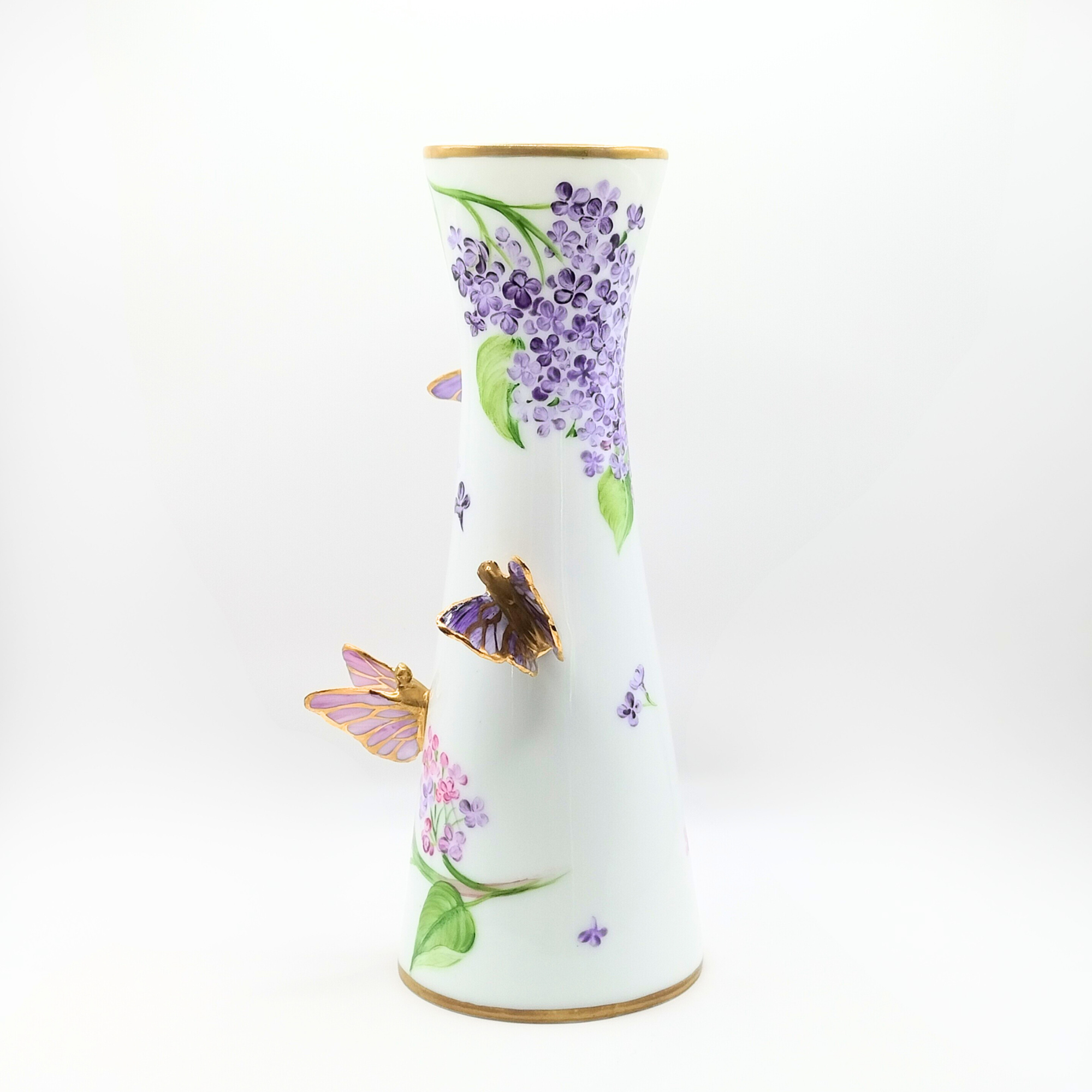 Vase Steffy 3 papillons - Symphonie des Lilas
