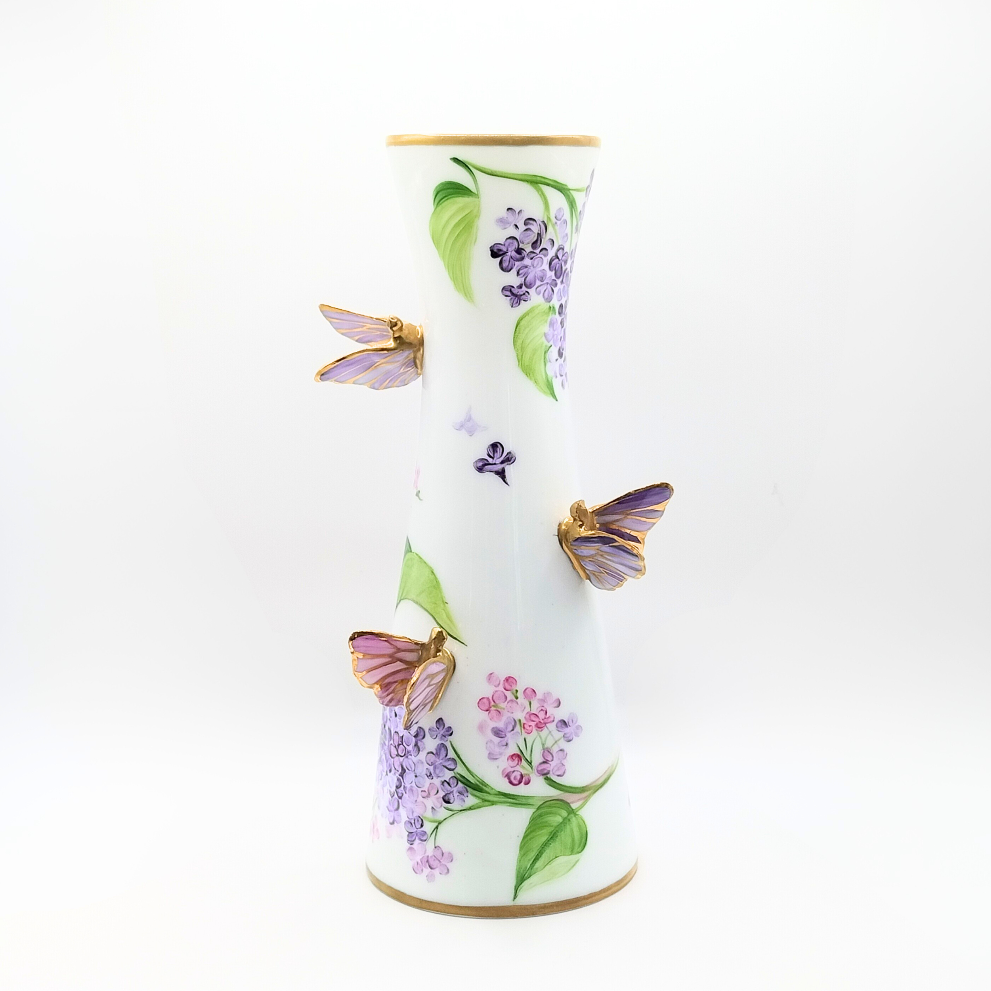Vase Steffy 3 papillons - Symphonie des Lilas
