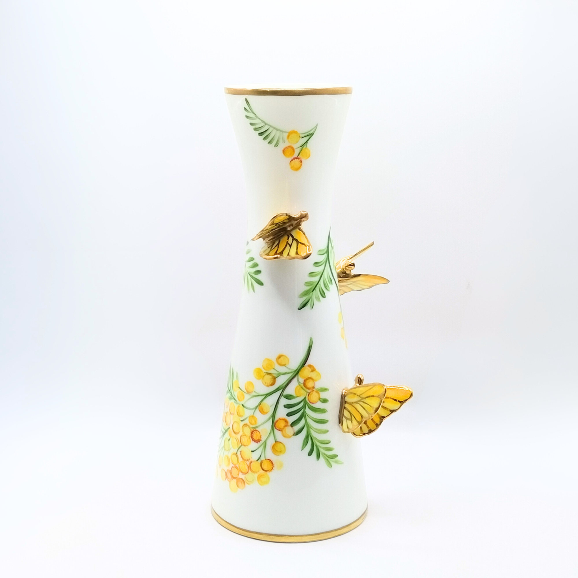 Vase steffy 3 papillons - Mimosa