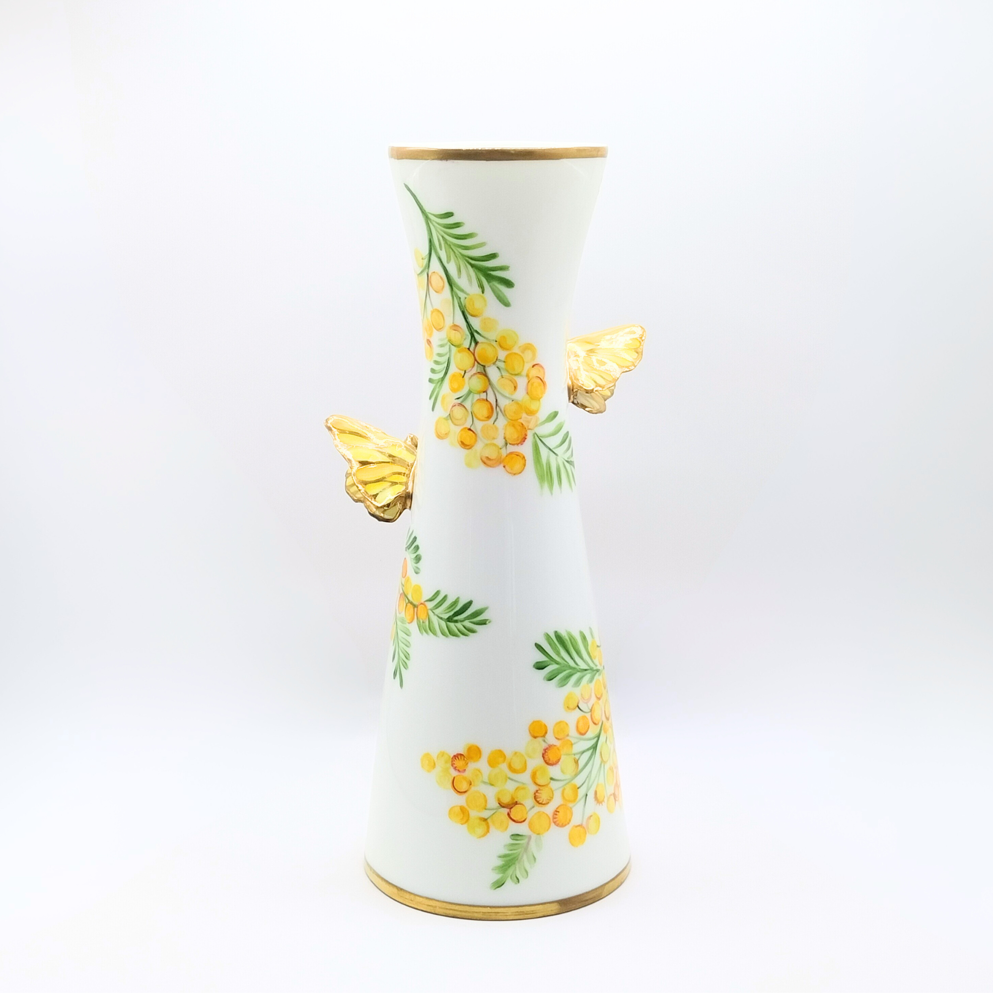 Vase steffy 3 papillons - Mimosa