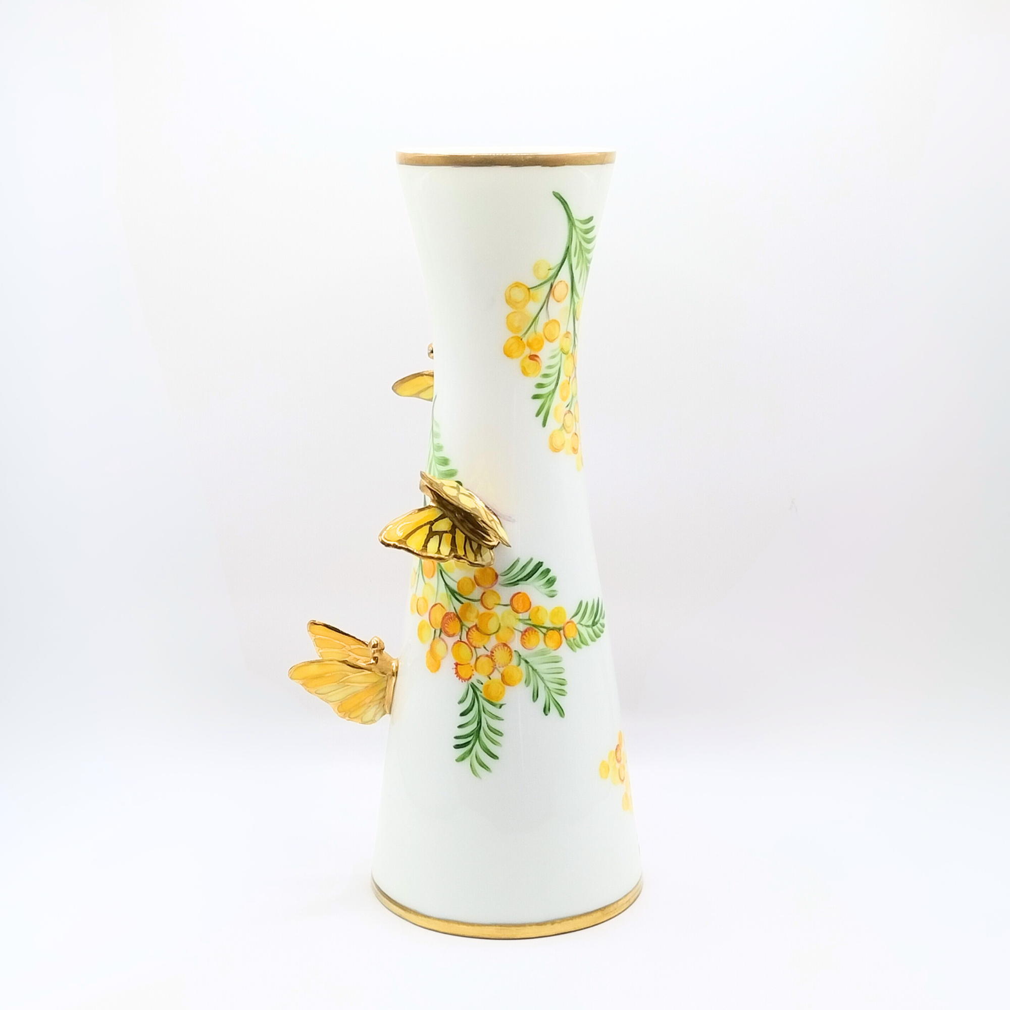 Vase steffy 3 papillons - Mimosa